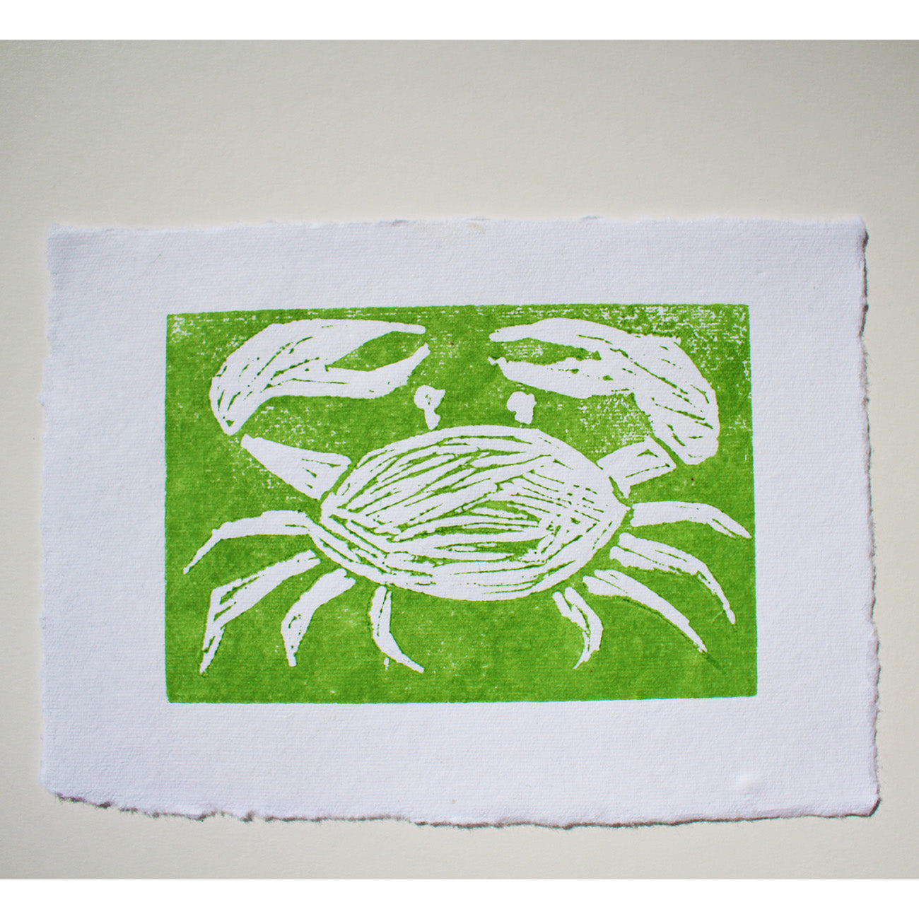 Lino Print Crab