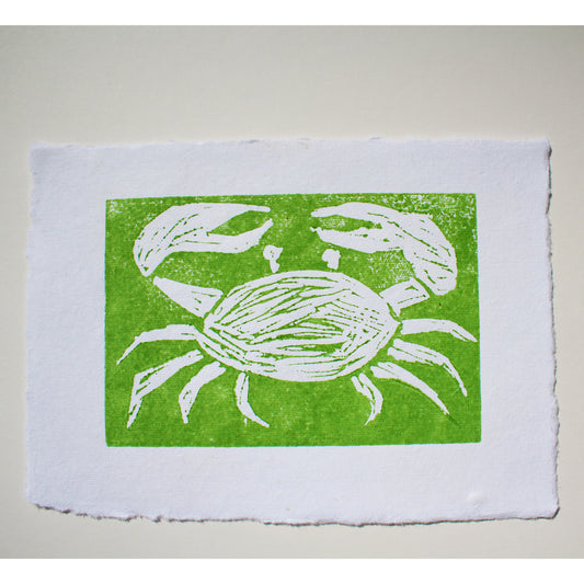 Crab Lino Print