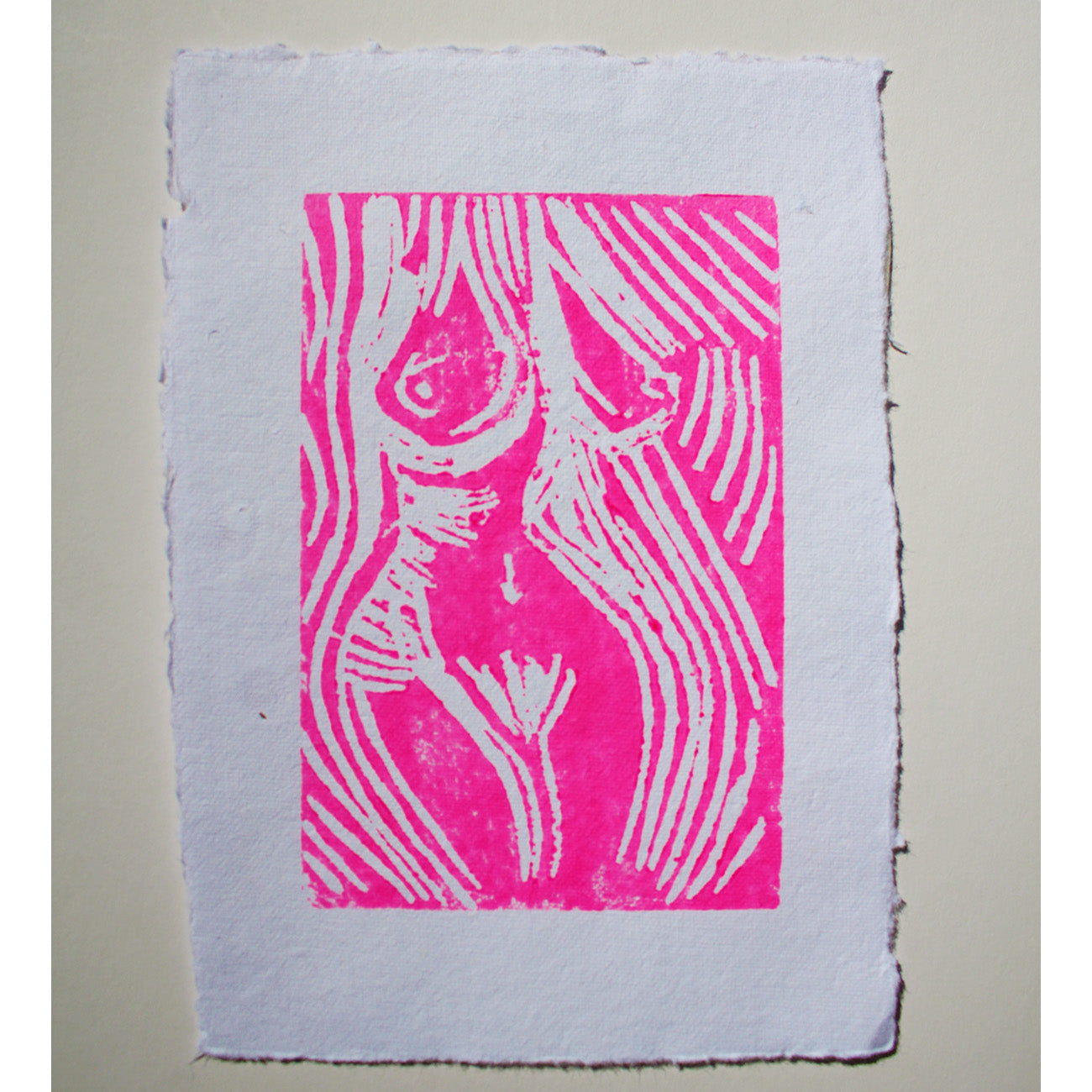 Figure Lino Print