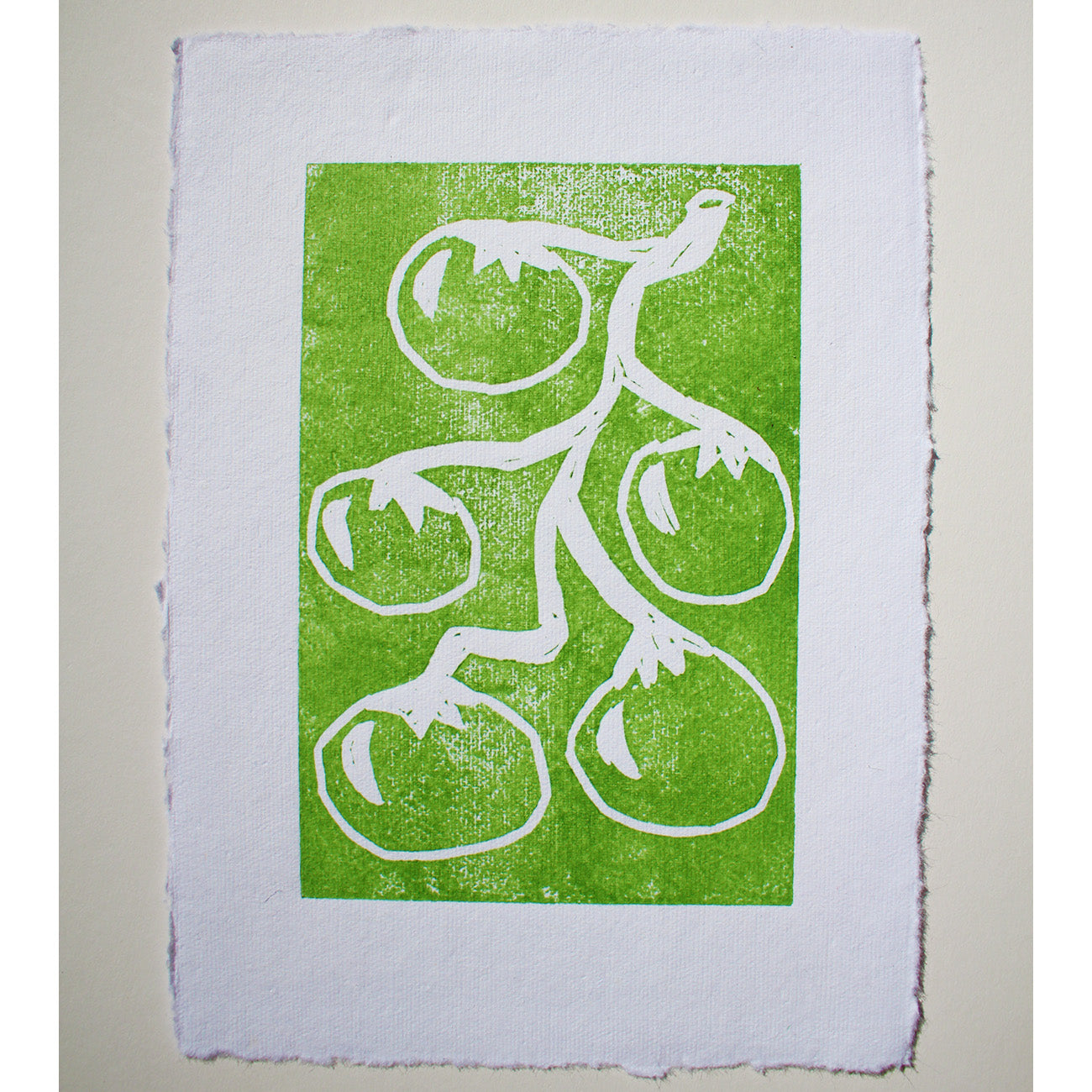 Lino Print Tomatoes