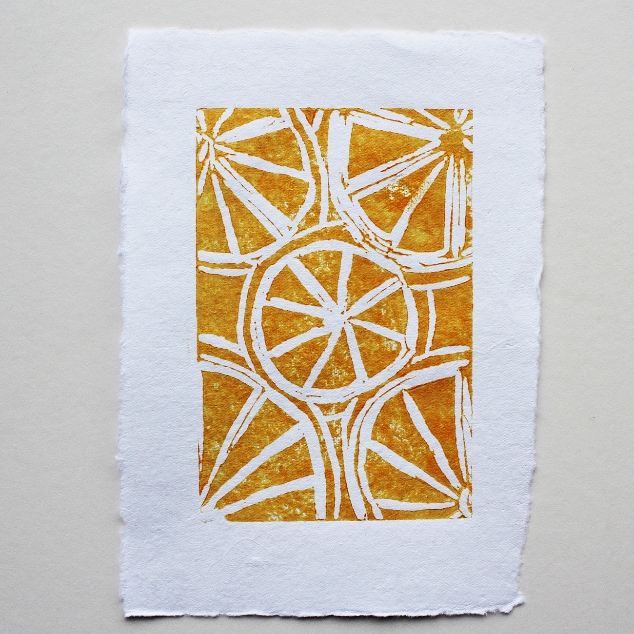 Lino Print Citrus