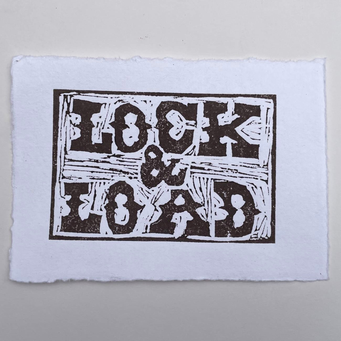 Lino Print Lock & Load