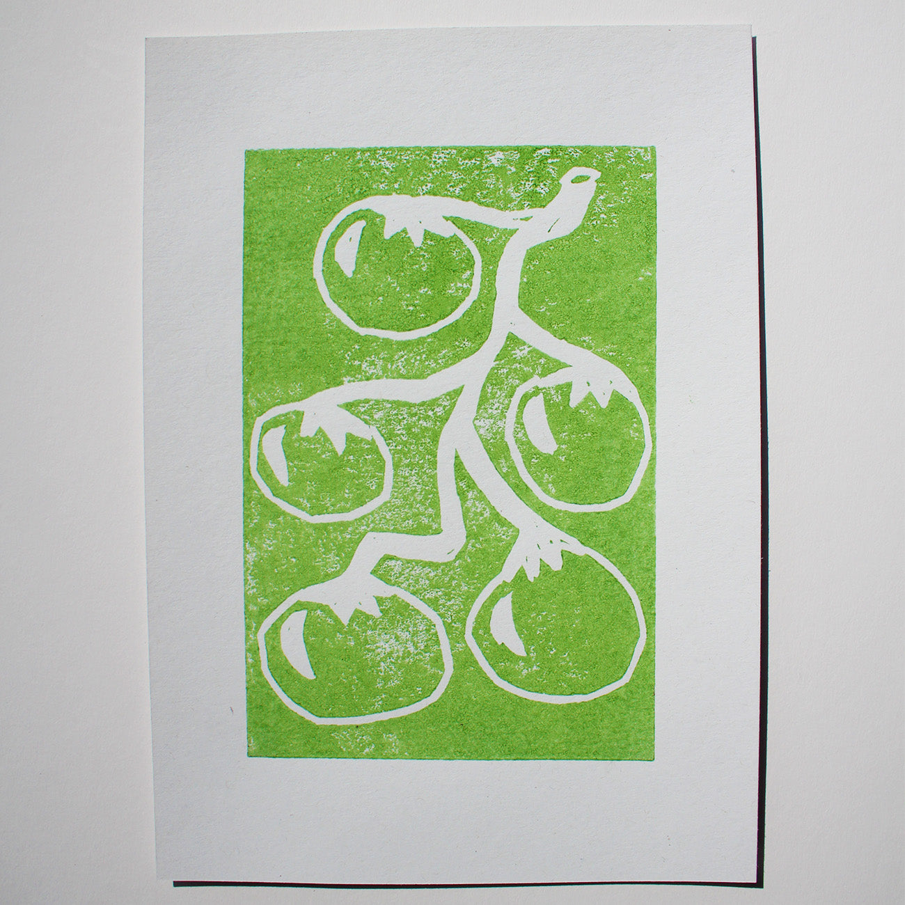 Lino Print Tomatoes