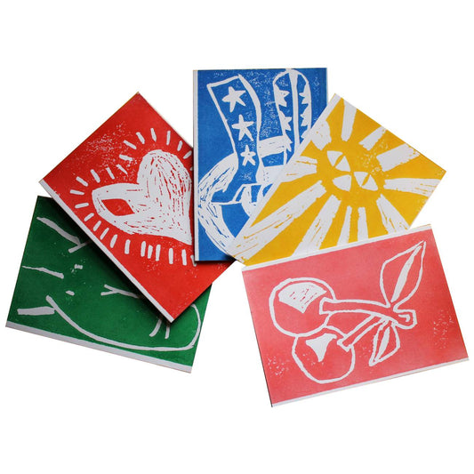 Hand Printed Cards A6
