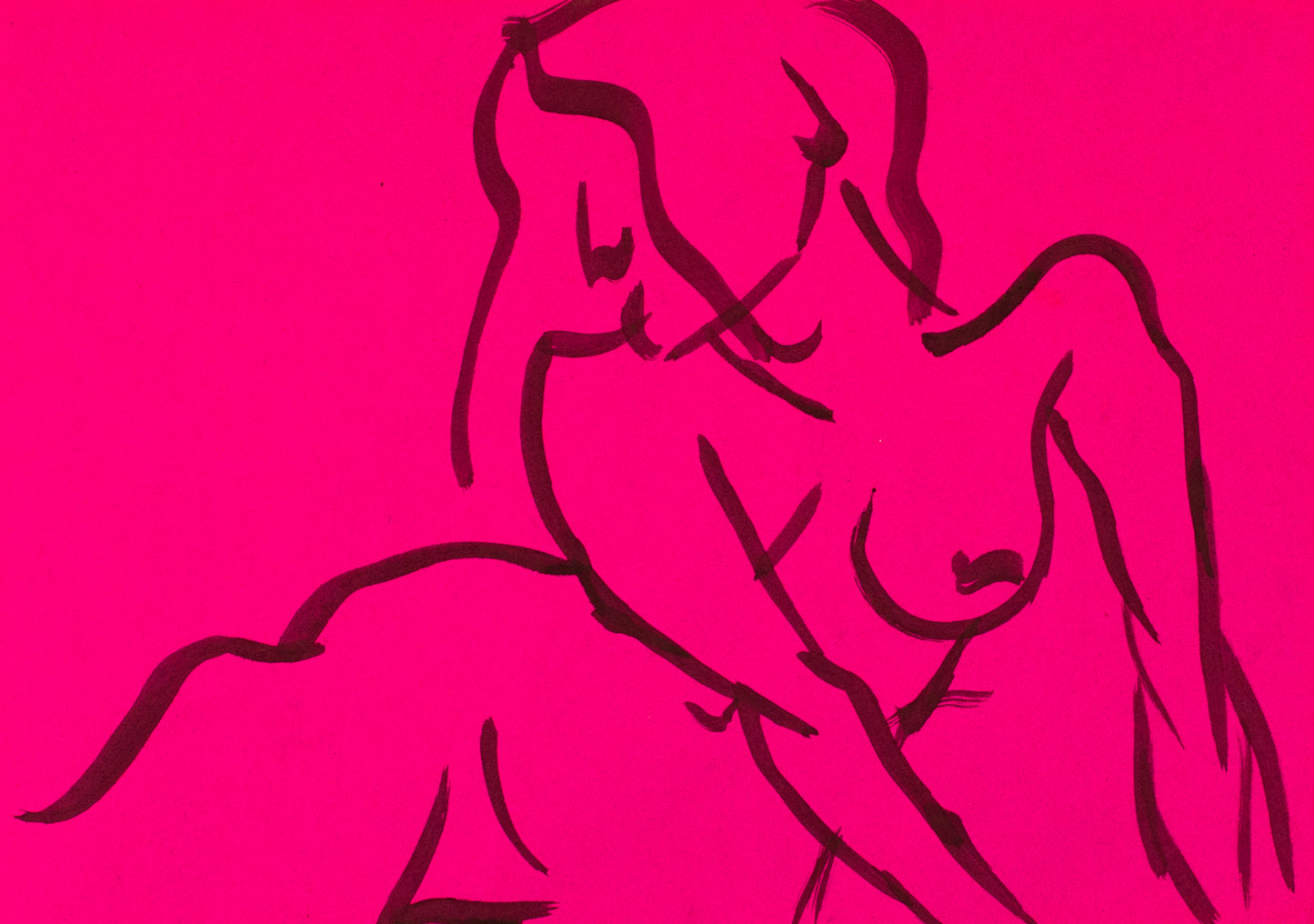 Line On Magenta
