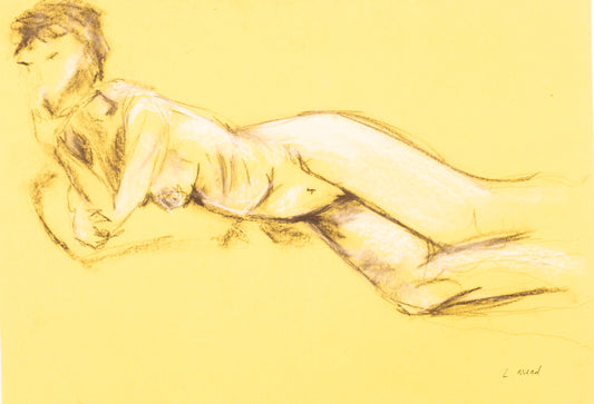 Life Drawing On Lemon Yellow